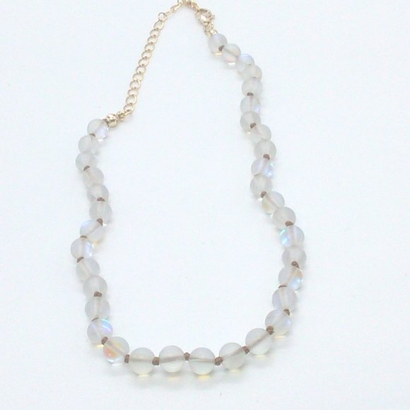 Acrylic Beaded Necklace 12-15" Lobster Clasp - Picture 3 of 8